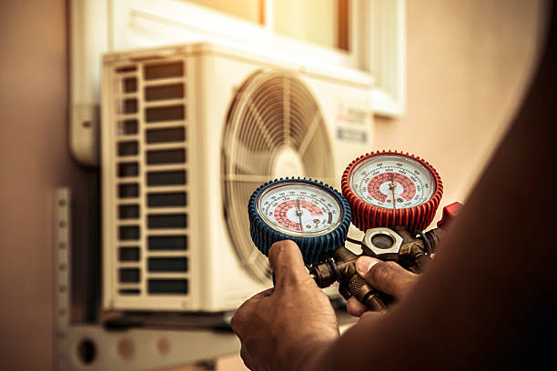 Professional Heat Pump Repair technician working in Williston, SC
